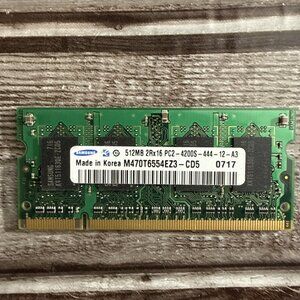 Samsung 512MB DDR2-533 RAM 2Rx16 PC2-4200S-444-12 SODIMM